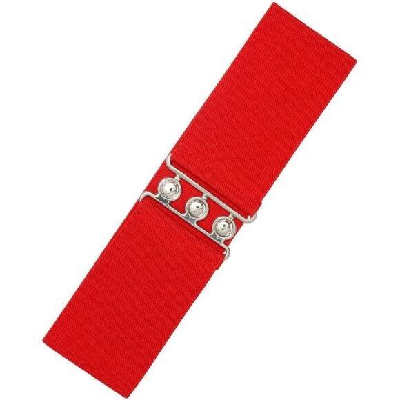 Retro Vintage Belt Red - Picture 1 of 7
